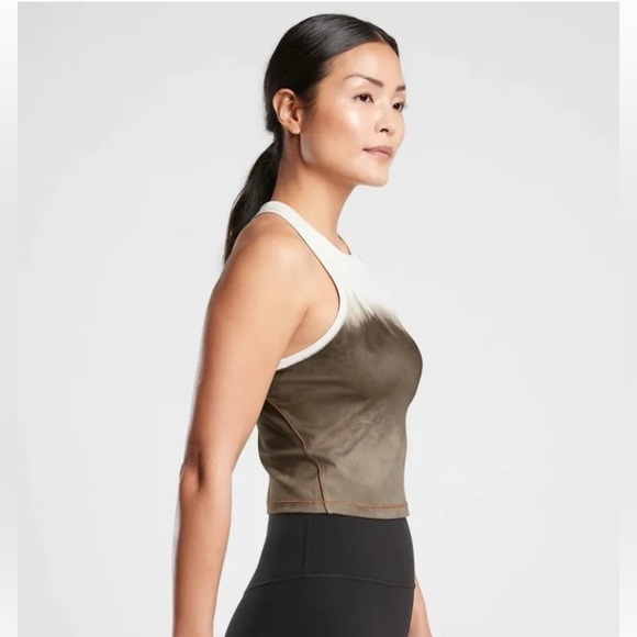 Athleta Shanti Watercolor Stripe Crop Tank - Picture 3 of 7